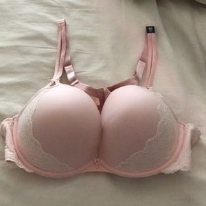 Torrid Pink Push-up Plunge Bra 42C